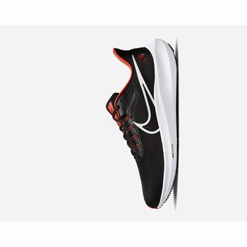 Buty Do Biegania Szosowe Nike Air Zoom Pegasus 39 (Clemson) Męskie Czarne Czarne Pomarańczowe Białe | Polska-12507